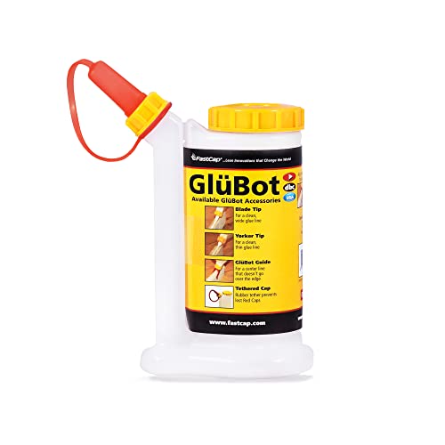 FastCap 16oz Glue Bottle, with 2-Chamber No-Drip System. Each Bottle  with 2 Replaceable Tips.