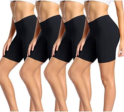 wirarpa Womens Cotton Boy Shorts Underwear Anti Chafing Soft Biker Short Plus Boy Shorts Panties 4 Pack