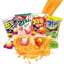 Fruit Peelable Snacks - 4D Interactive Peel Treats, 9.46oz Jelly-Filled Bites, Gluten Free Individually Wrapped Korean Treats, Sweet Crystal Snack for Parties Gifts (4 Bags)Candy Stocking Stuffers