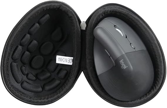 Hermitshell Hard Travel Case for Logitech Lift Vertical Ergonomic Mouse (Black, Case for Right-Handed Mouse)