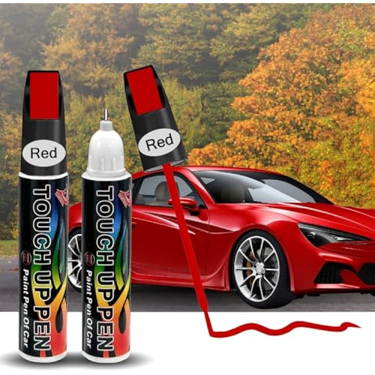 Touch Up Paint for Cars,Red Car Scratch Remover Pen,Two-In-One Car Touch Up Fill Paint,Quick & Easy Solution to Repair Car Paint Scratches Car Touch Up Paint Pen