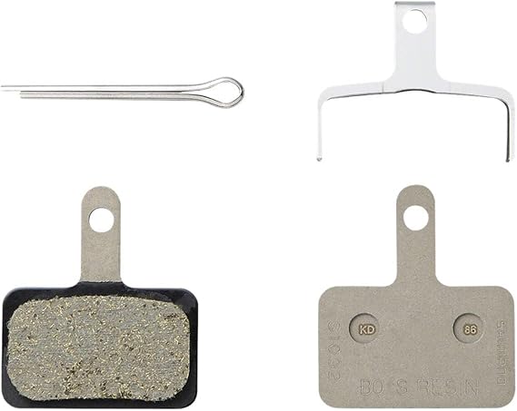 Shimano B05S-RX Bike Disc Brake Pad and Spring - Resin Compound, Stainless Steel Back Plate | bike-brake-pads
