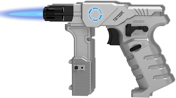 Refillable Butane Torch Lighter with LED Indicator for Cooking, Soldering