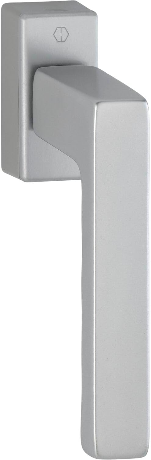 HOPPE Toulon 3937157 Window Handle VK 7 x 32-42 mm Aluminium Stainless Steel Effect Grid: 90°