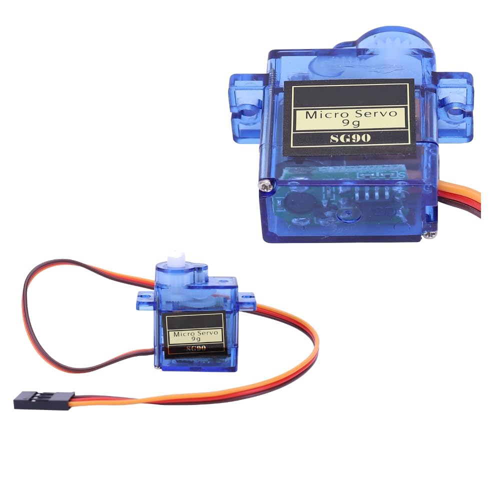 SG90 9G Microservo Metal Geared Motor Kit with Cable Fixed-Wing Mini Servos 180/360 Degrees for RC Helicopter Airplane Car Boat Robot