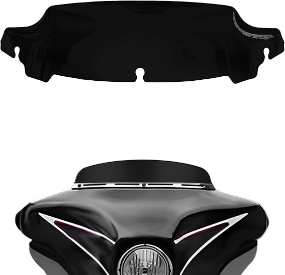 Black 4.5" Windshield Windscreen Compatible for Harley Davidson Touring Electra Glide Street Glide 2014 2015 2016 2017 2018 2019 2020 2021 2022