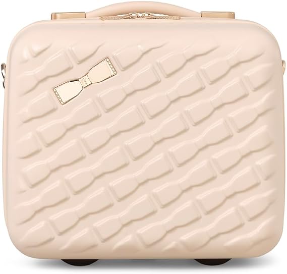 Ted Baker Women's Belle Fashion Lightweight Hardshell Spinner Luggage, Sand Dollar, Vanity Case, Luggage