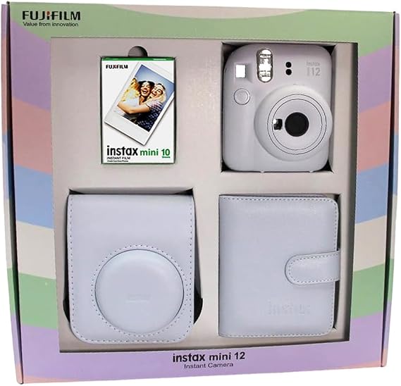 Fujifilm İnstax Mini 12 Fotoğraf Makinesi Bundle Box (BEYAZ)
