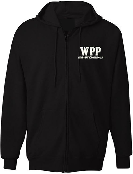 Military American Law Enforcement WPP Witness Protection Program Jacket Zipper Hoodie-3XL