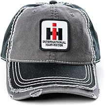 Case IH CNH Gray Distressed Hat with Patch, Gray, One Size
