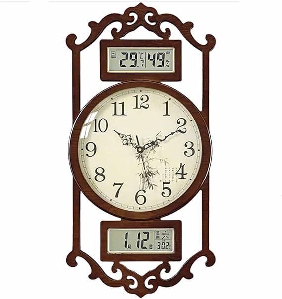Wall Clock Large Electronic Digital Wooden Parts Accessories