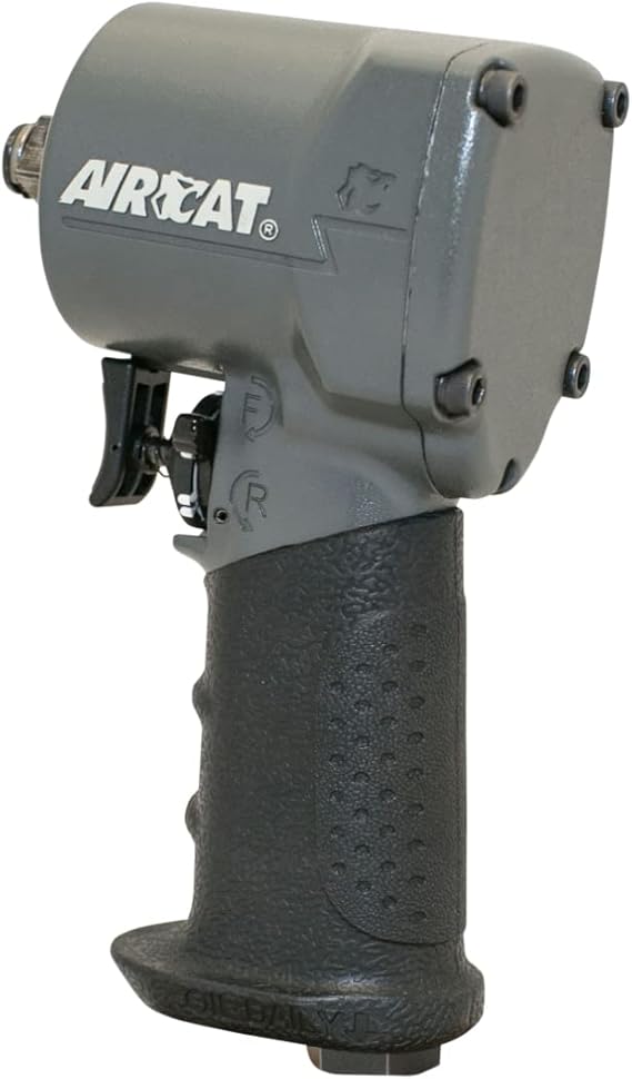 AIRCAT Pneumatic Tools 1057-TH: Stubby Impact Wrench 700 ft-lbs - 1/2-Inch