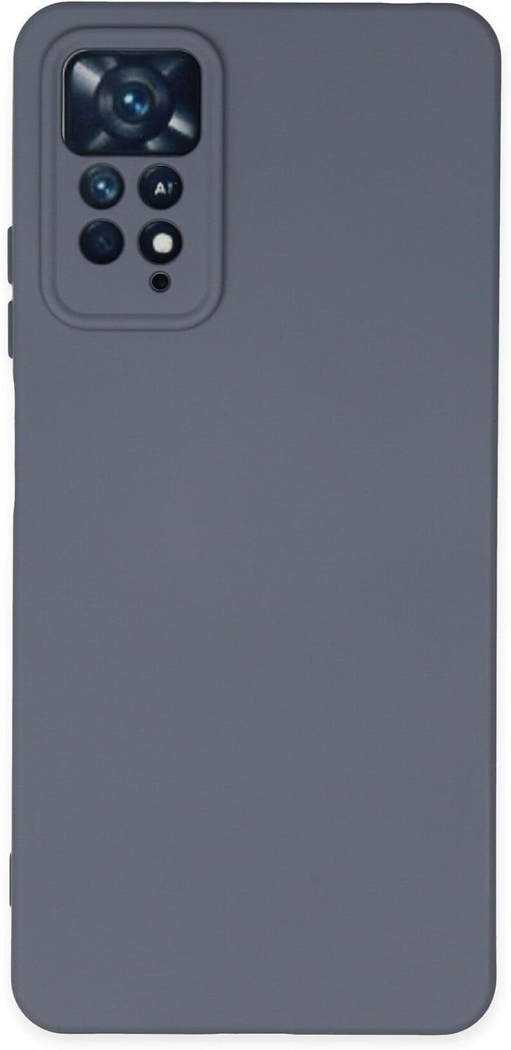 KZY İletişim Xiaomi Redmi Note 11 Pro Kapak Içi Kadife Kamera Korumalı Lansman Silikon Kılıf - Petrol Mavisi