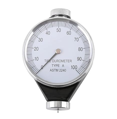 Lancoon Rubber Hardness Tester, Shore Type A Tire Durometer with Large Dial Pointer 0-100HA Durable Practical Analog Display for Leather Wax Poly Fat