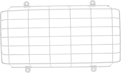 BESPORTBLE Exit Light Protective Emergency Light Wall Emergency Light Wire Cages Emergency Sign Protector Damage Wire Guard for Exit Led Exit Sign Gym Signs Iron Cover Classic White