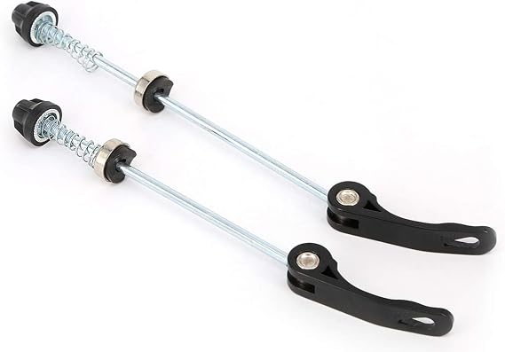 AiTuiTui 1 Pair MTB Quick Release Skewers Bike QR, 145/180 mm Road Mountain Bicycle Wheel Hub Front and Rear Clip Bolt Lever Axle Set