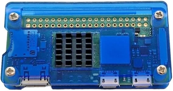 Acrylic Case for Raspberry Pi Zero & Zero 2 W/WH | Heatsink & Strong Durable Casing | Blue