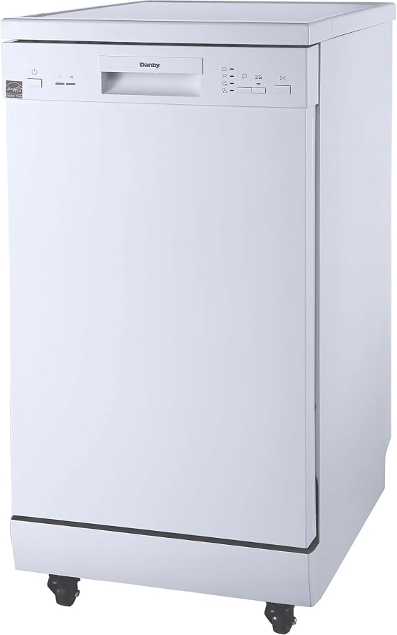 Danby DDW1805EWP 18 in. Wide Portable Dishwasher White