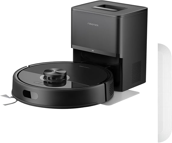 roborock Q7 M5+ Robot Vacuum and Mop Black with Threshold Strip
