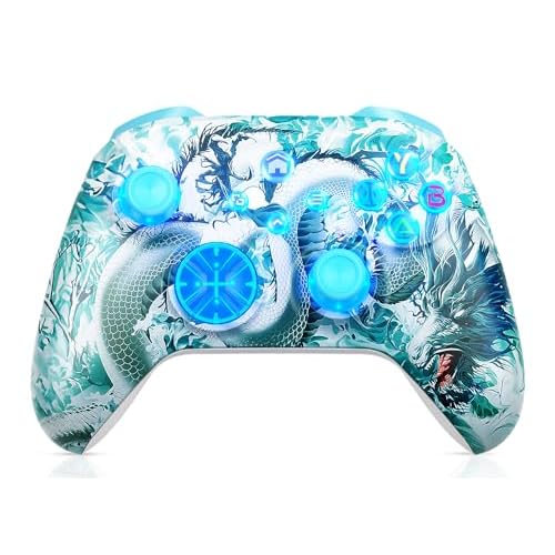 Gamrombo Wireless Gaming Controller Replacement for Xbox One, Xbox Series X|S, Xbox One S|X Controller with Hall Triggers, Hall Joysticks, Adjust RGB Light, Marco, Turbo, Audio Jack