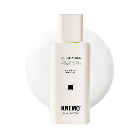 KNEMO BARRIER LOCK Rice PDRN Milk Essence - Intense Hydrating Barrier Repair Milky Toner with 6 Ceramides Deep Moisture for Dry, Sensitive, Irritated Skin
