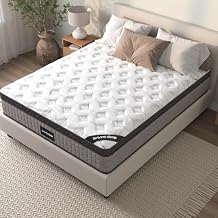 12'' King Mattress in a Box - Hybrid Cooling Gel Memory Foam & Diamond Innerspring Mattresses, Medium Firm for Pressure Relief, Motion Isolation, RV Bed Mattress (King I)