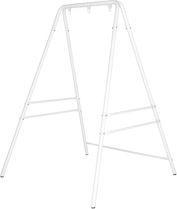 ONCLOUD Outdoor Hanging Chair Stand, Heavy-Duty 450 LBS Support Outdoor Hammock Chair Stand for Patio, Garden, and Backyard, White