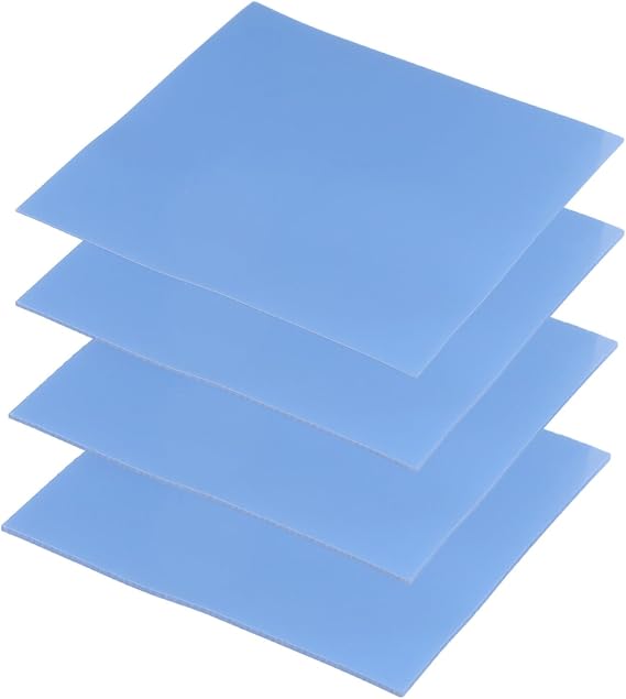 PATIKIL 4 Pack Thermal Pads 100x100mm 0.5mm+1mm+1.5mm+2mm Thermal Pad Blue