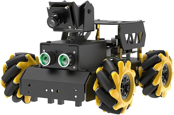 TurboPi Robot Car for RaspberryPi AI Vision Camera Programmable Smart Robot Car Kit, Color Sorting Line Tracking Target Recognition Obstacle Avoidance, Support Python Linux, Standard Kit Without RPi