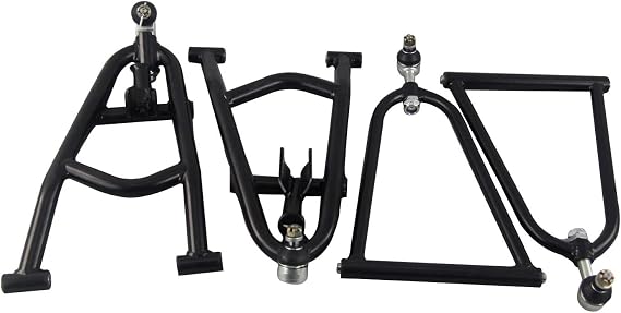 Control A Arms for Yamaha Raptor 660R YFM660R 2001-2005 02 03 04 05, 2" Wider +1" Forward Durable Adjustable Sport Extender