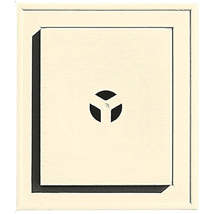 Builders Edge 130110002020 Squared Mounting Block 020, Heritage Cream