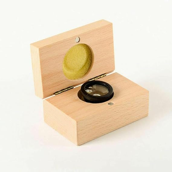 Non Contact Aspheric 2 Mirror Gonioscope Lens with Wooden Case