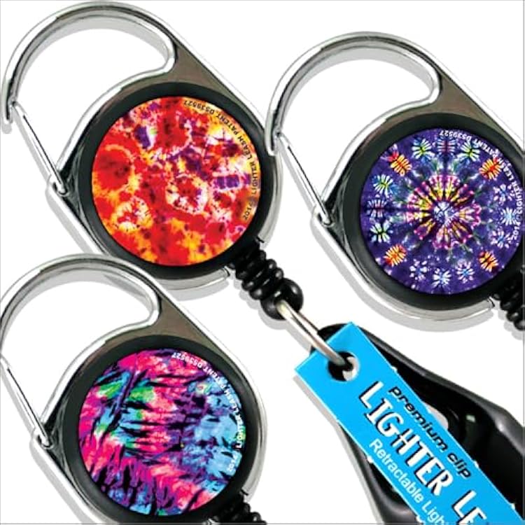 Premium Clip Lighter Leash - Tie Dye Series