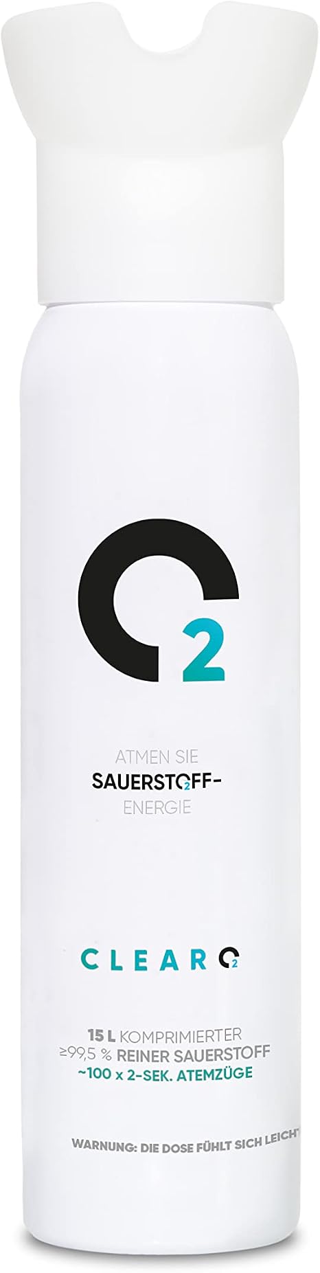 ClearO2 15L Oxygen in a Can with Mouthpiece
