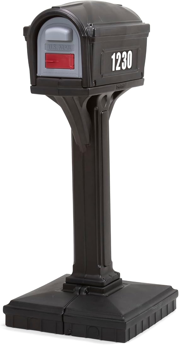 Simplay3 American Home 42002R-04 Dig-Free Easy Up Classic Mailbox Black
