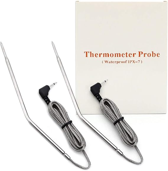 Waterproof Thermometer Hybrid Probe Replacement for Thermopro TP20 TP17 TP16 TP09B TP08 TP07 TP06s TP04 Famili MT004 OT007 OT009 TP-10 MT-16 OT-08 Habor HCP5H