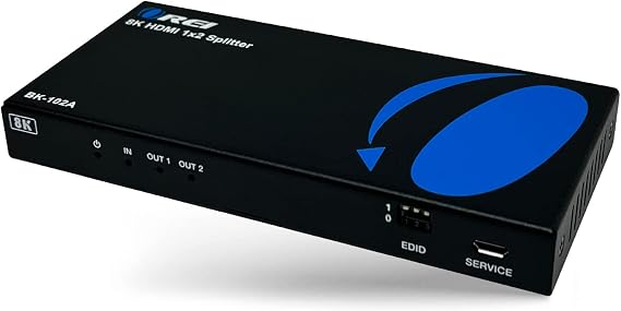 OREI 8K HDMI Splitter 1x2, Duplicate with Audio Extractor - Up to 4K@120Hz