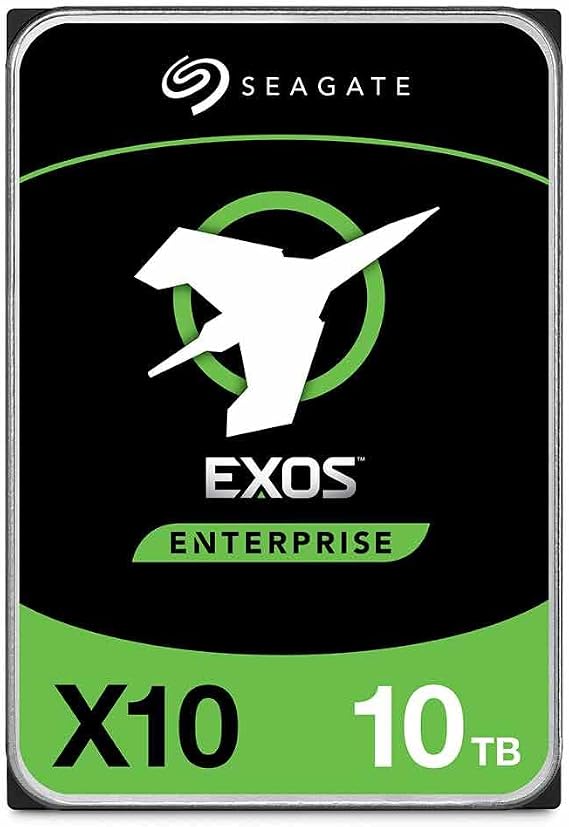 Seagate Exos X10 ST10000NM0126 10TB 7200 RPM SATA 6Gb/s 512e 256MB 3.5in Enterprise Hard Drive