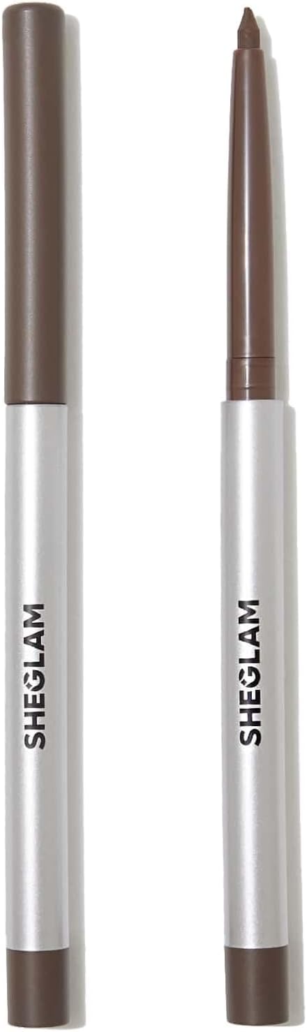SHEGLAM On-Line Creamy Waterproof Matte Gel Eyeliner Pencil Smudge-Proof Long Lasting Nourishing with Botanicals& Sodium Hyaluronate-Brown