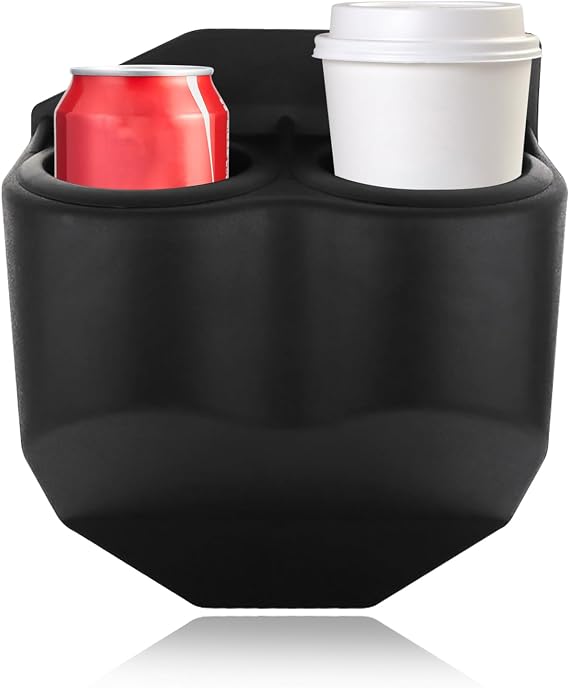 Car Cup Holder, Portable Dual Cup Holders, Multifunctional Cup Drink Holders, Fit for 1997-2013 Corvette C5 C6 (Black)