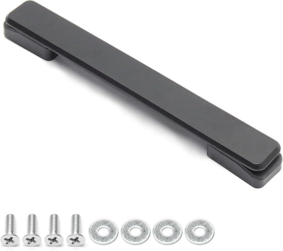 Luggage Handle 201x28x20mm(LxWxT) Luggage Toolbox Trolley Instrument Case for Suitcase Case, Black 1Pcs
