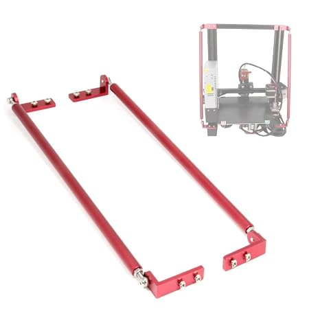 Supporting Pull Rod Kit Aluminum Alloy Upgrade Red Tie Rod Set for Ender 3/Ender 3 V2/Ender 3 pro 3D Printer (365mm/14.4")