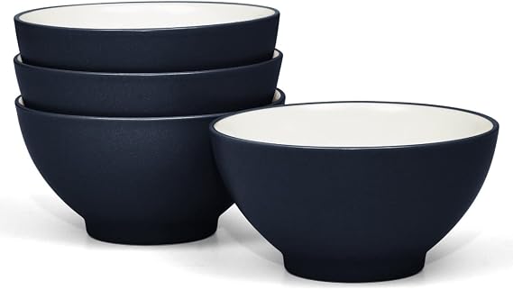 Noritake Colorwave Navy Set of 4 Rice Bowls, 5-3/4", 20 oz.