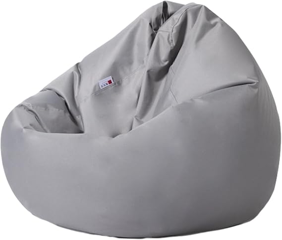 Morbuy Bean Bag Chair Cover for Kids Adults (No Filler), Soft Lazy Sofa Bed Cover Washable Oversized Storage Bean Bag Cover for Indoor, Outdoor (70x80cm,Dark Grey)