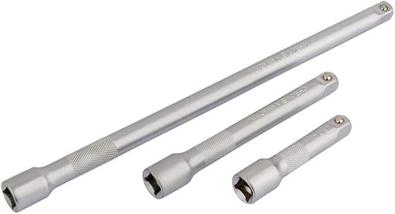 Draper 16425 Square Drive Extension Bar 3 Pieces Set, 3/8" Length , Blue