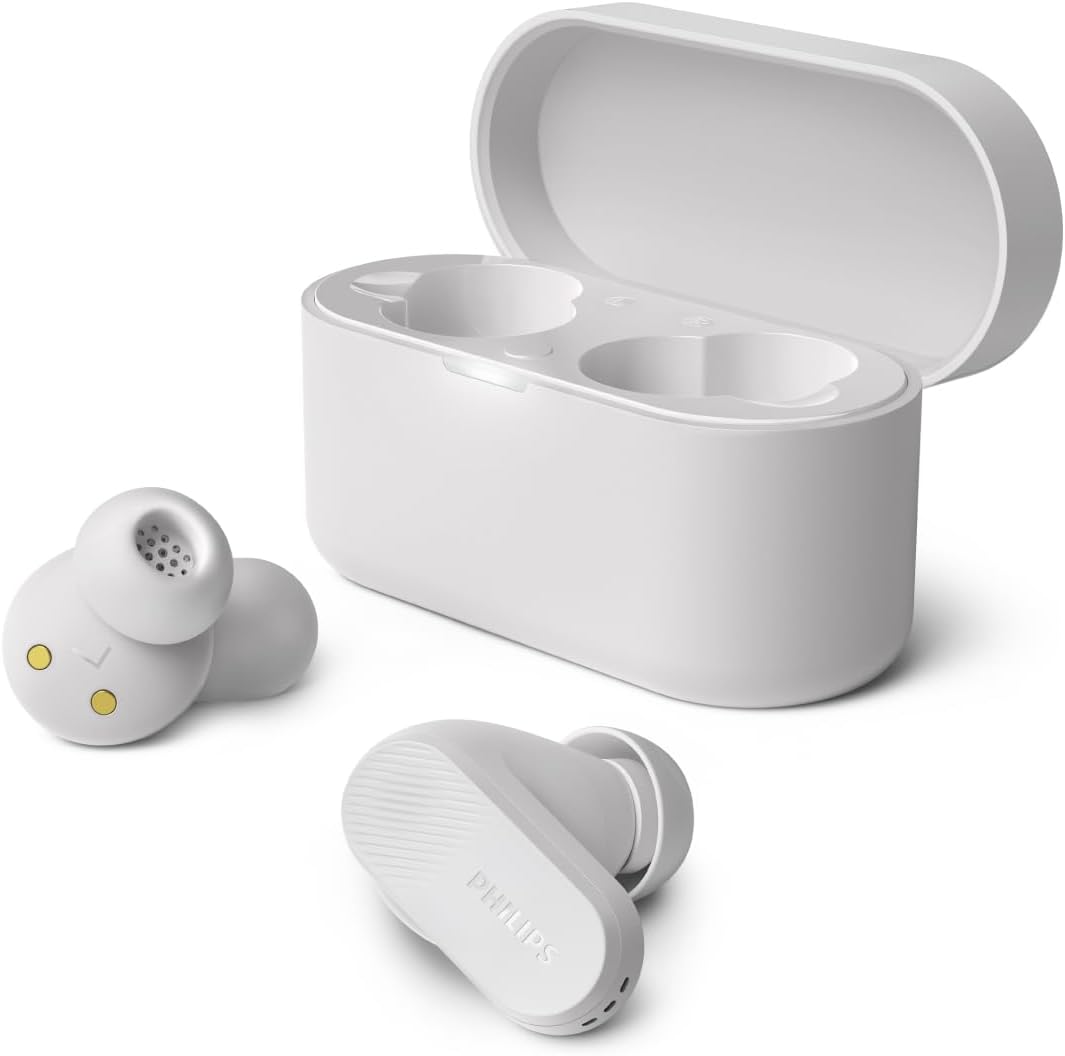 Philips TAT3509 Fully Wireless Earbuds, Hybrid Active Noise Cancellation Up to -40dB, Adaptive Noise Cancelling, Power Saving LC3 CodecAAC Compatible, External Sound Capture, Bluetooth 5.3