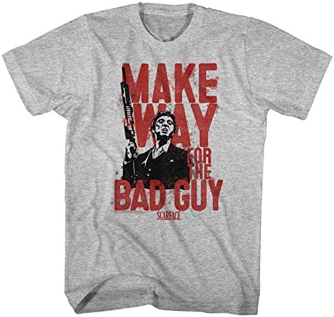 American Classics Scarface Gangster Crime Movie Al Pacino Make Way for Bad Guy Adult T-Shirt Tee