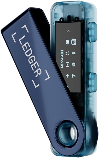 Ledger Nano S Plus - Classic Crypto Wallet (Neptune Blue) | Compact, stay home 1.1" display. Desktop & Android compatible