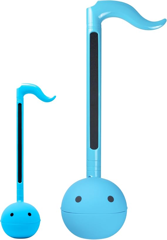 Otamatone Regular [Blue] and Otamatone Deluxe [Blue] Bundle Japanese Electronic Musical Instrument Portable Music Synthesizer Maywa Denki Award Winning Educational Fun Gift for Children Teen Adult
