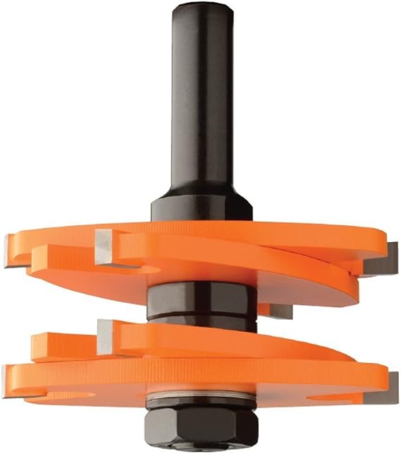 CMT 800.627.11 Tenon Cutting Router Bit in Hardwood Case, 1/2-Inch Shank, 3-Inch Diameter, Carbide-Tipped
